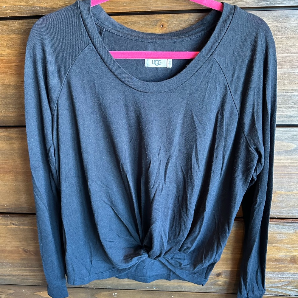 UGG Women's Elegant Black Long Sleeve Tee